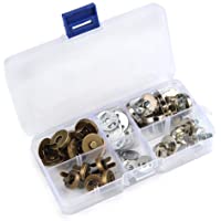 TIMESETL 20 Piezas Botón Magnético DIY Cierre Magnético Ø18mm y Ø14mm Botón Magnético Imán Cierre de Botones para…